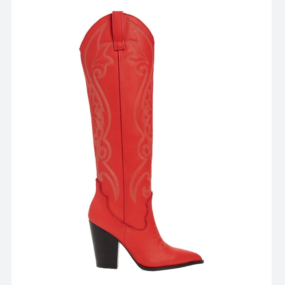 SOLD OUT RED STEVE MADDEN COWBOY BOOTS